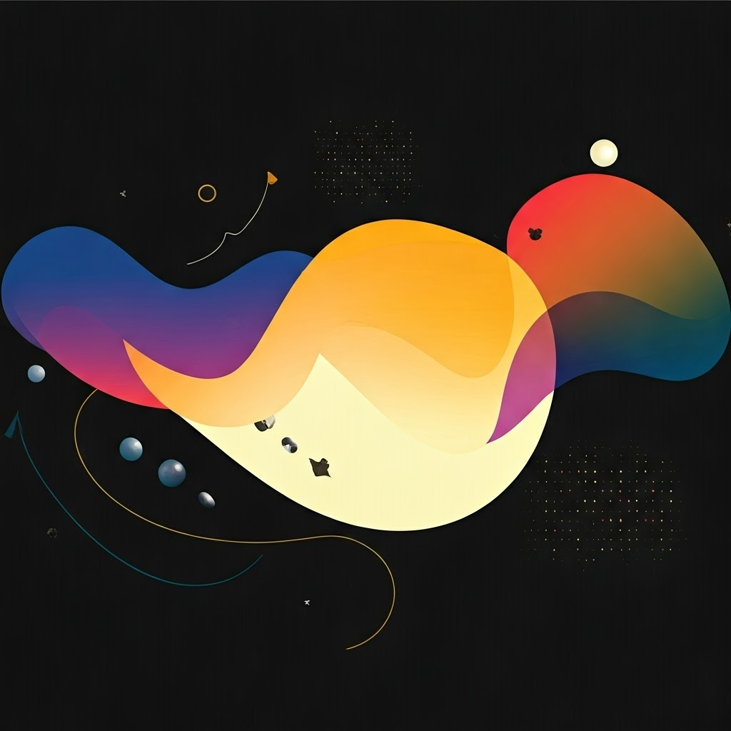 Abstract multicolored cloud with soft, swirling hues blending shades of blue, pink, purple, and orange in a dreamy, atmospheric pattern.