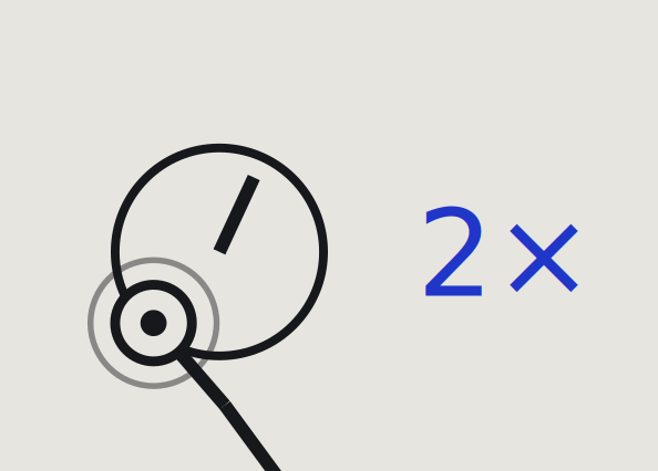 Drum machine tutorial: double-tap a knob to restore the preset value